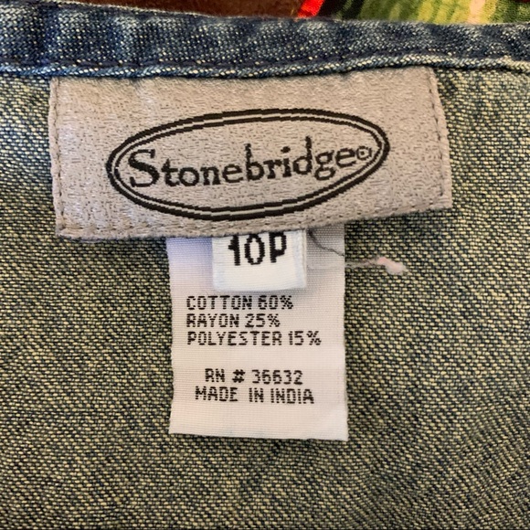 Vintage Skirt Patchwork Cabincore Boho Mixed Print Denim Midi Length Jean Skirt - Picture 4 of 14